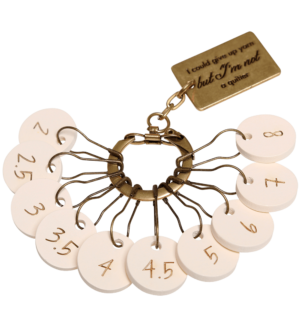 Stitch Marker, Wooden - Numbers, set/10