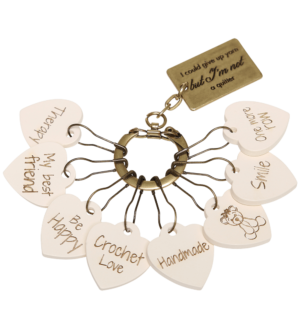 Stitch Marker, Wooden - Crochet, set/8