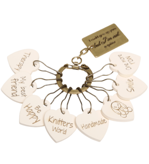 Stitch Marker, Wooden - Knitting, set/8