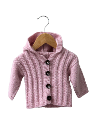 Cabled jacket with hood - Baby (3months - 6months)