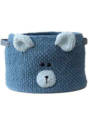 Teddy Basket Bigwith PU leather base