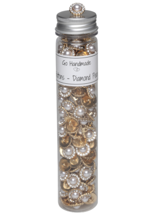 Diamond pearl - Shank - 15 mm - Gold