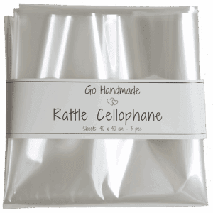 Rattle cellophane - sheets 40 x 40 cm - 3 pcs.