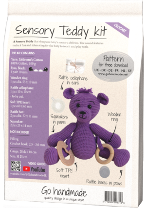 Sensory Teddy - Purple