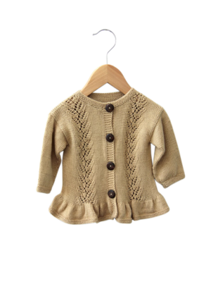 Cardigan lace flounce (3months. - 6months.)