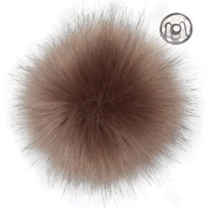 Pompon w. button - large/13 cm