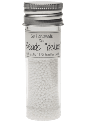Glass Beads - White, 30g