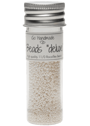 Glass Beads - Pearl White, 30g