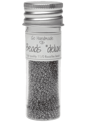 Glass Beads - Metallic Grey, 30g