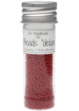Glass Beads - Red, 30g