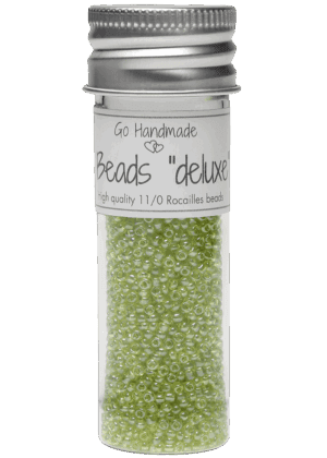 Glass Beads - Kiwi Green, 30g