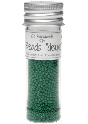 Glass Beads - Smaragd Green, 30g
