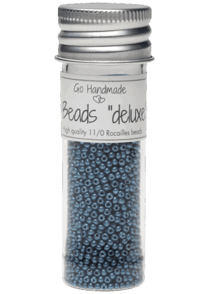 Glass Beads - Metallic Blue, 30g