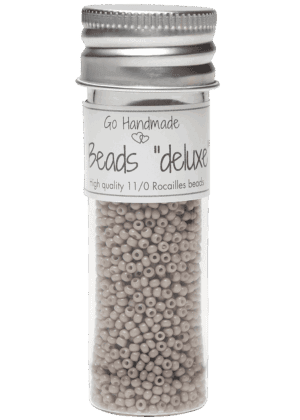 Glass Beads - Beige, 30g