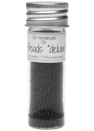 Glass Beads - Black, 30g