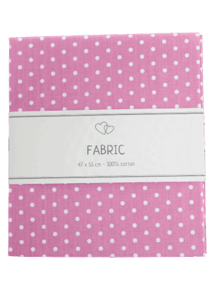 Cotton - Pink with dots