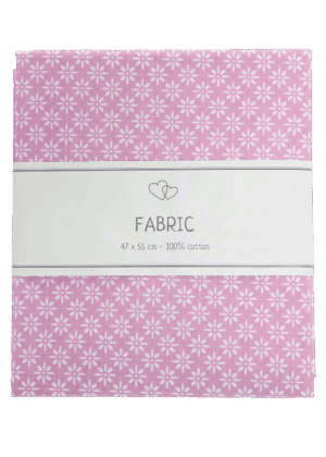 Cotton - Pink with flowers