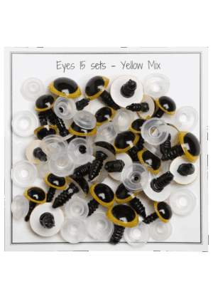Yellow eyes - Mix pack - pair/15