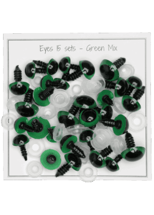 Green eyes - Mix pack - pair/15