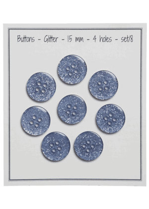 Glitter - 15 mm - set/8