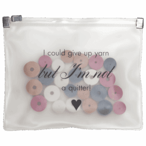 Stitch stopper Mix - 24 pcs. in zipper bag "I could give up yarn"