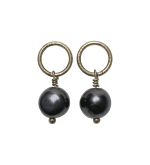 Stitch Marker, Ring - Freshwater Pearls, set/2
