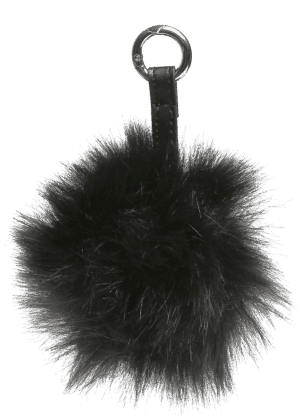 Pompon charm D11cm Black/Black