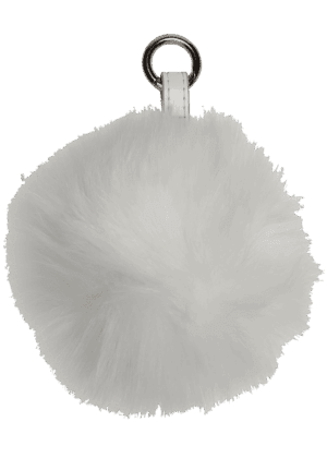 Pompom charm D11cm White/White