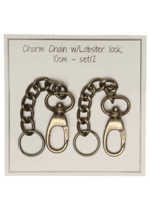 Charm chain w/Lobster lock - set/2