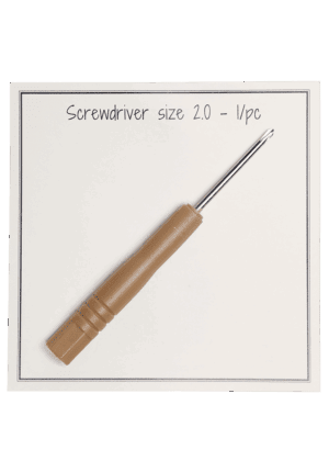 Screwdriver  - size/ 2.0 - brown - 1 pcs.