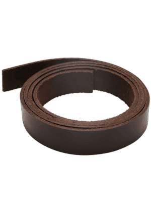 Leather Strap - 1 m x 18 mm - Dark Brown