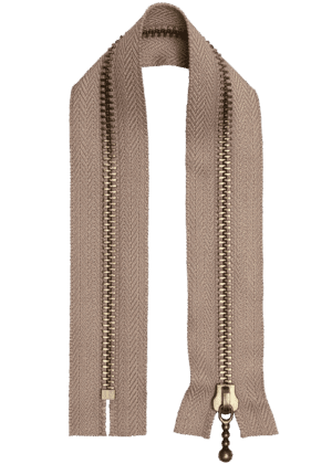 Metal zipper - 30 cm