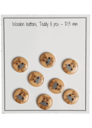 Teddy - D13 mm - 8 pcs. - Blue