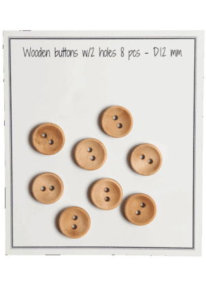 Deep - D12 mm - 8 pcs. - natural