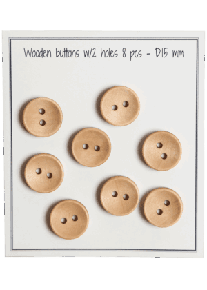 Deep - D15 mm - 8 pcs. - natural