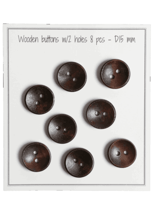 Deep - D15 mm - 8 pcs - Brown