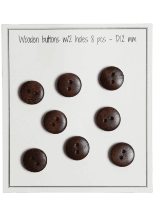 UFO - D12 mm - 8 pcs - Brown