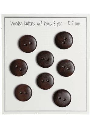 UFO - D15 mm - 8 pcs - Brown