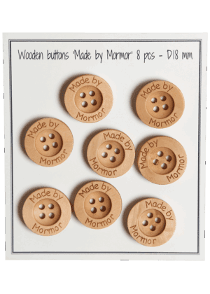 Made by Mormor - D18 mm - 8 stk.