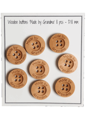 Made by Grandma - D18 mm - 8 pcs.