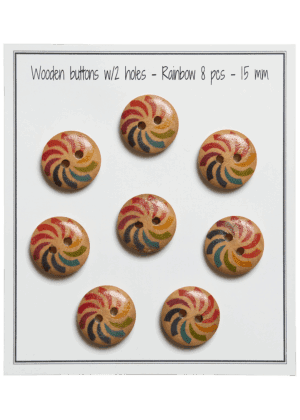 Rainbow - 15 mm - 8 pcs