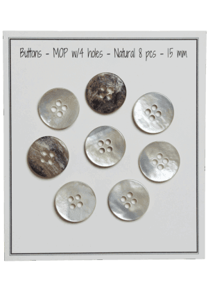 Mother of Pearl - 15mm - 8 pcs