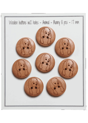 Bunny - 17 mm - 8 pcs