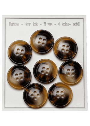 Horn look - 21 mm - 8 pcs