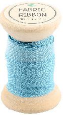 FABRIC RIBBON - BLUE - 10 MM X 2 M