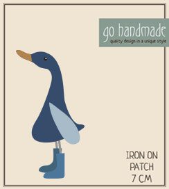 DUCK, ANDERS - IRON ON PATCH - 7 CM