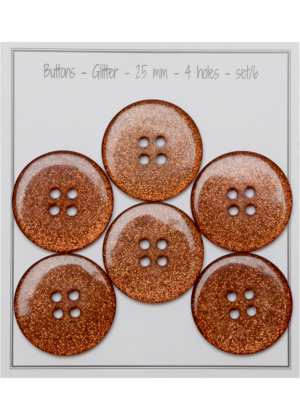 Glitter - 25 mm - set/6