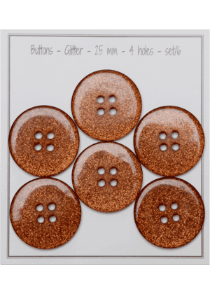 Glitter - 25 mm - set/6