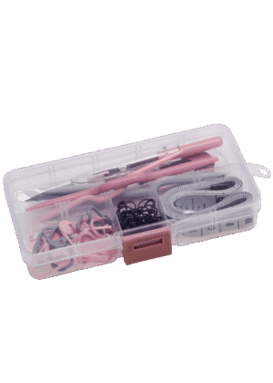 63 pieces, crochet- & knitting kit