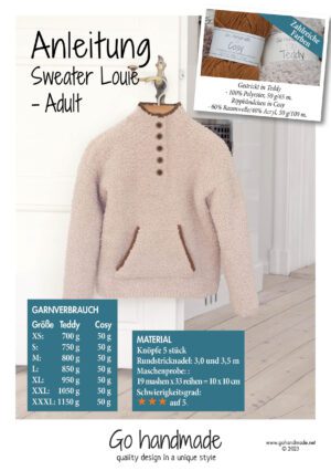 Sweater Louie - Adult (XS - XXXL) - DE
